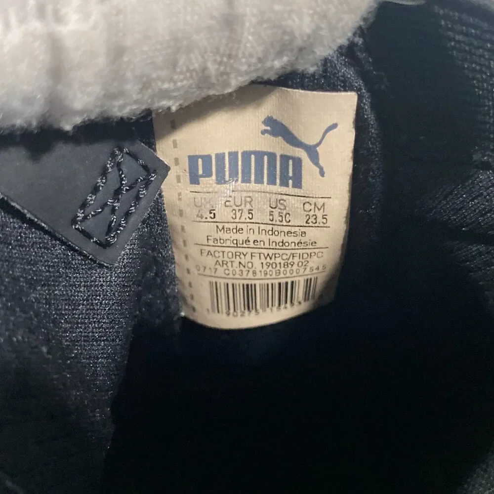 Puma Enzo 1894980-03 Athletic Sneaker Shoe Boys 5.5C Black Synthetic Training